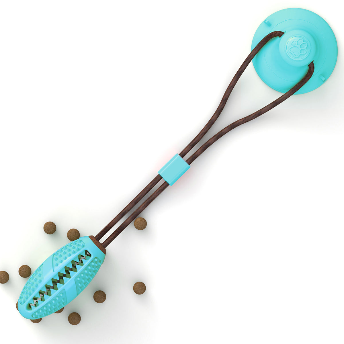 Interactive Silicone Suction Cup Dog Ball Toy for Chewing